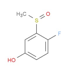 Aobchem&nbsp;4-Fluoro-3-(methylsulfinyl)phenol | ≥95% | CAS 2734777-83-2 | C7H7FO2S | 1g