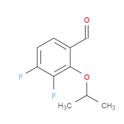 Aobchem&nbsp;3 4-Difluoro-2-propan-2-yloxybenzaldehyde | ≥97% | CAS 1557552-44-9 | C10H10F2O2 | 1g