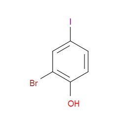 Aobchem&nbsp;2-Bromo-4-iodophenol | ≥95% | CAS 133430-98-5 | C6H4BrIO | 500mg