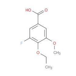 Aobchem&nbsp;4-Ethoxy-3-fluoro-5-methoxybenzoic acid | ≥97% | CAS 2385432-62-0 | C10H11FO4 | 250mg