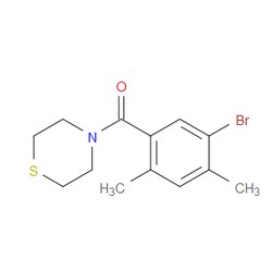 Aobchem&nbsp;(5-Bromo-2 4-dimethylphenyl)(thiomorpholino)methanone | ≥97% | CAS 2643367-87-5 | C13H16BrNOS | 1g