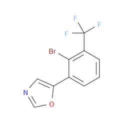 Aobchem&nbsp;5-(2-Bromo-3-(trifluoromethyl)phenyl)oxazole | ≥97% | CAS 2364585-32-8 | C10H5BrF3NO | 250mg
