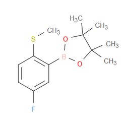 Aobchem&nbsp;5-Fluoro-2-(methylthio)phenylboronic acid pinacol ester | ≥97% | CAS 1428532-52-8 | C13H18BFO2S | 500mg