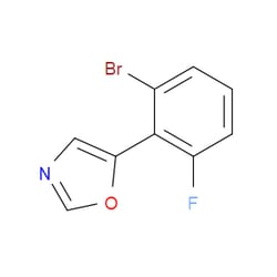 Aobchem&nbsp;5-(2-Bromo-6-fluorophenyl)oxazole | ≥97% | CAS 2024254-28-0 | C9H5BrFNO | 1g