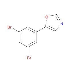 Aobchem&nbsp;5-(3 5-Dibromophenyl)oxazole | ≥97% | CAS 2024443-64-7 | C9H5Br2NO | 250mg
