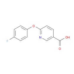 Aobchem&nbsp;6-(4-Fluorophenoxy)-3-pyridinecarboxylic acid | ≥95% | CAS 862088-71-9 | C12H8FNO3 | 250mg