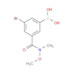 Aobchem&nbsp;5-Bromo-3-(N O-dimethylhydroxylaminocarbonyl)phenylboronic acid | ≥97% | CAS 2121514-03-0 | C9H11BBrNO4 | 500mg