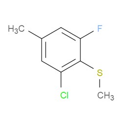 Aobchem&nbsp;(2-Chloro-6-fluoro-4-methylphenyl)(methyl)sulfane | ≥97% | CAS 1805227-45-5 | C8H8ClFS | 250mg