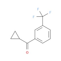Aobchem&nbsp;Cyclopropyl[3-(trifluoromethyl)phenyl]methanone | ≥95% | CAS 38675-82-0 | C11H9F3O | 500mg