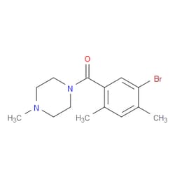 Aobchem&nbsp;(5-Bromo-2 4-dimethylphenyl)(4-methylpiperazin-1-yl)methanone | ≥95% | CAS 2643368-04-9 | C14H19BrN2O | 250mg