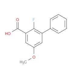 Aobchem&nbsp;2-Fluoro-5-methoxy-[1 1 -biphenyl]-3-carboxylic acid | ≥97% | CAS 2624416-91-5 | C14H11FO3 | 250mg