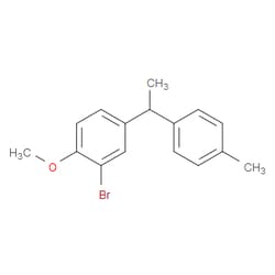 Aobchem&nbsp;2-Bromo-1-methoxy-4-(1-(p-tolyl)ethyl)benzene | ≥97% | CAS 2484889-15-6 | C16H17BrO | 500mg