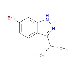 Aobchem&nbsp;6-Bromo-3-(1-methylethyl)-1H-indazole | ≥95% | CAS 1391123-54-8 | C10H11BrN2 | 1g