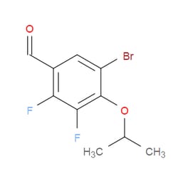 Aobchem&nbsp;5-Bromo-2 3-difluoro-4-isopropoxybenzaldehyde | ≥97% | CAS 2586126-30-7 | C10H9BrF2O2 | 250mg
