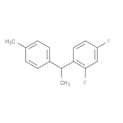 Aobchem&nbsp;2 4-Difluoro-1-(1-(p-tolyl)ethyl)benzene | ≥95% | CAS 2484888-98-2 | C15H14F2 | 250mg