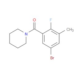 Aobchem&nbsp;(5-Bromo-2-fluoro-3-methylphenyl)(piperidin-1-yl)methanone | ≥97% | CAS 2635937-41-4 | C13H15BrFNO | 250mg
