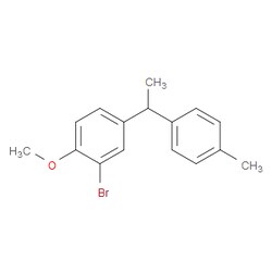 Aobchem&nbsp;2-Bromo-1-methoxy-4-(1-(p-tolyl)ethyl)benzene | ≥97% | CAS 2484889-15-6 | C16H17BrO | 1g