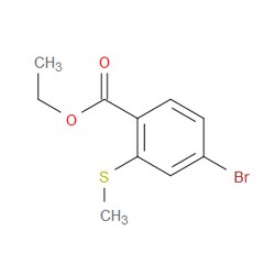 Aobchem&nbsp;Ethyl 4-bromo-2-(methylthio)benzoate | ≥97% | CAS 918328-04-8 | C10H11BrO2S | 1g
