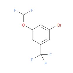 Aobchem&nbsp;1-Bromo-3-(difluoromethoxy)-5-(trifluoromethyl)benzene | ≥97% | CAS 1417567-27-1 | C8H4BrF5O | 1g