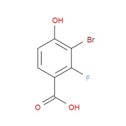 Aobchem&nbsp;3-Bromo-2-fluoro-4-hydroxybenzoic acid | ≥97% | CAS 1781514-77-9 | C7H4BrFO3 | 1g