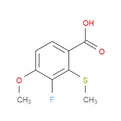 Aobchem 3-Fluoro-4-methoxy-2-(methylthio)benzoic acid | ≥97% | CAS 2586127-14-0