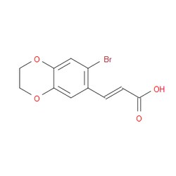 Aobchem&nbsp;(E)-3-(7-bromo-2 3-dihydrobenzo[b][1 4]dioxin-6-yl)acrylic acid | ≥97% | CAS 1216363-82-4 | C11H9BrO4 | 500mg