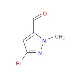 Aobchem&nbsp;3-Bromo-1-methyl-1H-pyrazole-5-carbaldehyde | ≥97% | CAS 1367843-92-2 | C5H5BrN2O | 500mg