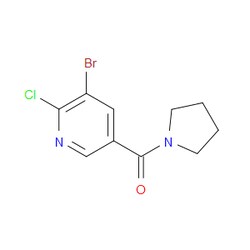 Aobchem&nbsp;(5-Bromo-6-chloropyridin-3-yl)(pyrrolidin-1-yl)methanone | ≥97% | CAS 1856976-31-2 | C10H10BrClN2O | 250mg