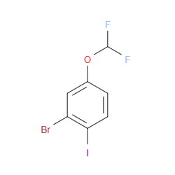 Aobchem&nbsp;2-Bromo-4-(difluoromethoxy)-1-iodobenzene | ≥95% | CAS 1000575-02-9 | C7H4BrF2IO | 500mg