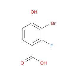 Aobchem&nbsp;3-Bromo-2-fluoro-4-hydroxybenzoic acid | ≥97% | CAS 1781514-77-9 | C7H4BrFO3 | 500mg