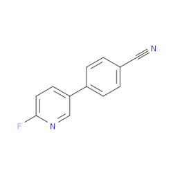 Aobchem&nbsp;4-(6-Fluoro-3-pyridinyl)benzonitrile | ≥97% | CAS 832735-44-1 | C12H7FN2 | 500mg