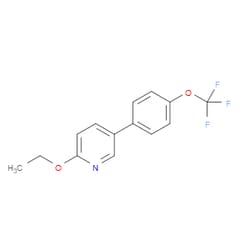 Aobchem&nbsp;2-Ethoxy-5-(4-(trifluoromethoxy)phenyl)pyridine | ≥97% | CAS 121219-87-2 | C14H12F3NO2 | 250mg