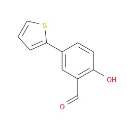 Aobchem&nbsp;2-Hydroxy-5-(2-thienyl)benzaldehyde | ≥97% | CAS 215023-65-7 | C11H8O2S | 500mg