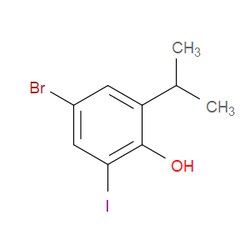 Aobchem&nbsp;4-Bromo-2-iodo-6-isopropylphenol | ≥97% | CAS 1566274-73-4 | C9H10BrIO | 500mg