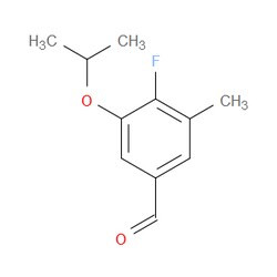 Aobchem&nbsp;4-Fluoro-3-isopropoxy-5-methylbenzaldehyde | ≥97% | CAS 2484889-03-2 | C11H13FO2 | 1g