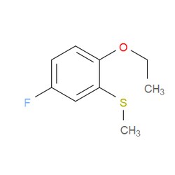 Aobchem&nbsp;1-Ethoxy-4-fluoro-2-(methylthio)benzene | ≥95% | CAS 1378582-94-5 | C9H11FOS | 250mg