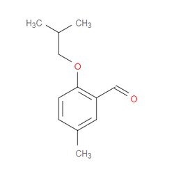 Aobchem&nbsp;2-Isobutoxy-5-methylbenzaldehyde | ≥97% | CAS 1340411-54-2 | C12H16O2 | 500mg