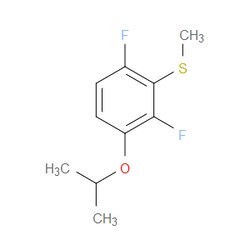 Aobchem&nbsp;(2 6-Difluoro-3-isopropoxyphenyl)(methyl)sulfane | ≥97% | CAS 2734777-78-5 | C10H12F2OS | 250mg