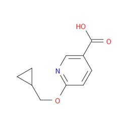 Aobchem&nbsp;6-(Cyclopropylmethoxy)-3-pyridinecarboxylic acid | ≥95% | CAS 1019546-29-2 | C10H11NO3 | 1g