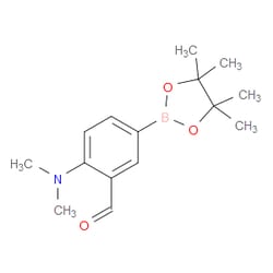 Aobchem&nbsp;4-(Dimethylamino)-5-formylphenylboronic acid pinacol ester | ≥97% | CAS 1356400-78-6 | C15H22BNO3 | 500mg