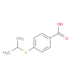 Aobchem&nbsp;4-(Isopropylthio)benzoic acid | ≥95% | CAS 13205-50-0 | C10H12O2S | 1g