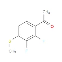 Aobchem&nbsp;1-(2 3-Difluoro-4-(methylthio)phenyl)ethanone | ≥97% | CAS 1896409-47-4 | C9H8F2OS | 500mg
