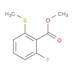 Aobchem&nbsp;6-Fluoro-2-(methylthio)benzoic acid methyl ester | ≥97% | CAS 1865064-09-0 | C9H9FO2S | 500mg