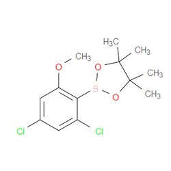 Aobchem&nbsp;2 4-Dichloro-6-methoxyphenylboronic acid pinacol ester | ≥95% | CAS 1046862-08-1 | C13H17BCl2O3 | 250mg
