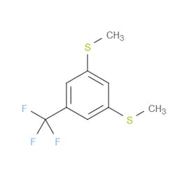Aobchem&nbsp;3 5-Bis(methylthio)benzotrifluoride | ≥95% | CAS 1449008-22-3 | C9H9F3S2 | 1g