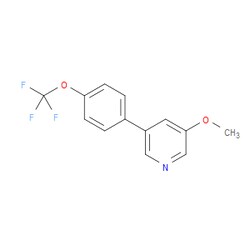 Aobchem&nbsp;3-Methoxy-5-[4-(trifluoromethoxy)phenyl]pyridine | ≥97% | CAS 1261853-71-7 | C13H10F3NO2 | 500mg