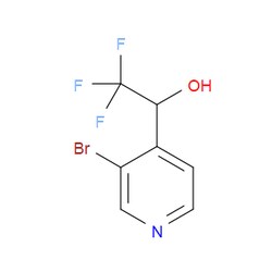 Aobchem&nbsp;1-(3-Bromopyridin-4-yl)-2 2 2-trifluoroethanol | ≥95% | CAS 1092459-54-5 | C7H5BrF3NO | 500mg
