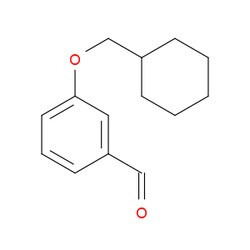 Aobchem&nbsp;3-(Cyclohexylmethoxy)benzaldehyde | ≥95% | CAS 1019446-59-3 | C14H18O2 | 500mg