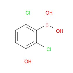 Aobchem&nbsp;(2 6-Dichloro-3-hydroxyphenyl)boronic acid | ≥95% | CAS 851756-56-4 | C6H5BCl2O3 | 500mg