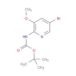 Aobchem&nbsp;Tert-butyl (5-bromo-3-methoxypyridin-2-yl)carbamate | ≥97% | CAS 1534381-84-4 | C11H15BrN2O3 | 500mg